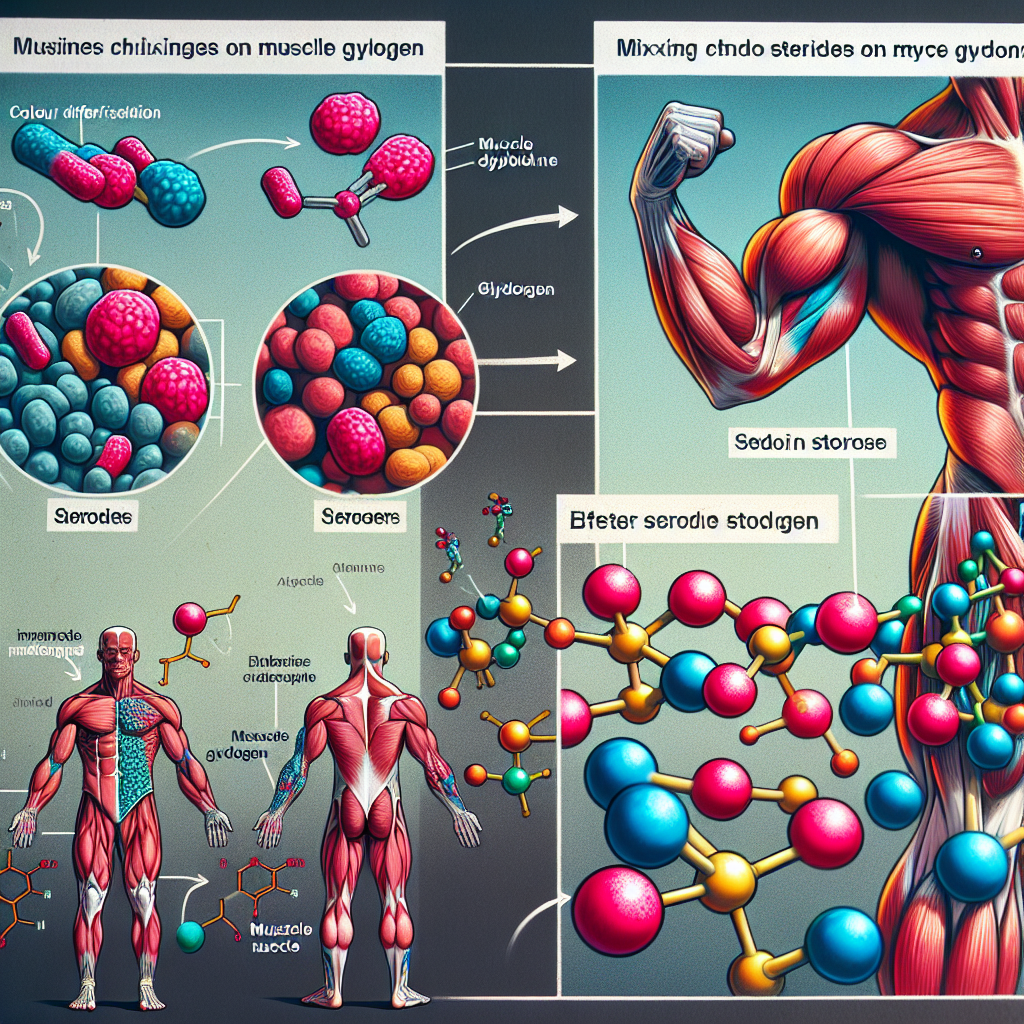 Effets du Mélange de stéroïdes sur le glycogène musculaire