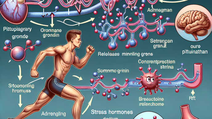 Comment la somatropine agit sur les hormones du stress chez les athlètes.