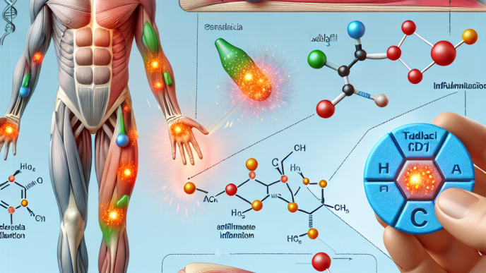 Effet du tadalafil citrate (Cialis générique) sur la réduction du niveau d'inflammation dans les muscles